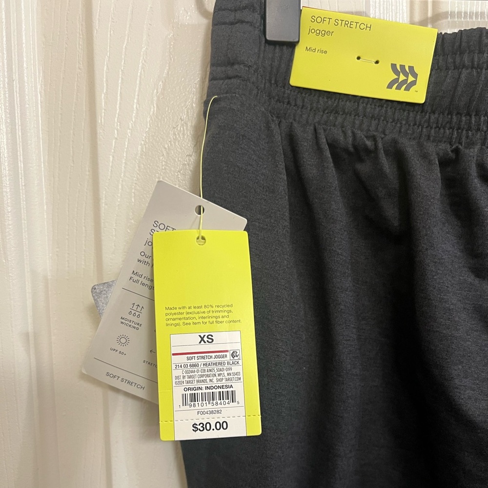 All In Motion Soft Stretch Mid-Rise Joggers XS - Picture 5 of 8